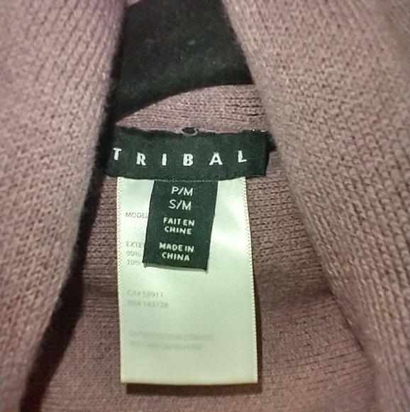 Tribal Waterfall Open Front Cardigan Reverse It      NWT - Picture 2 of 10